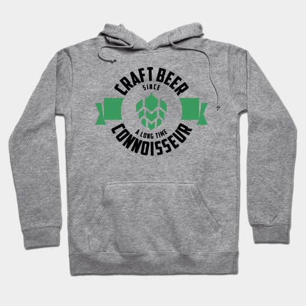 Craft Beer Connoisseur with green beer hops Hoodie by byfab